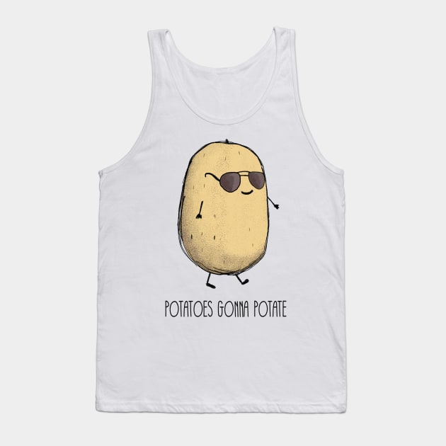 Potatoes gonna potate Tank Top by Dreamy Panda Designs